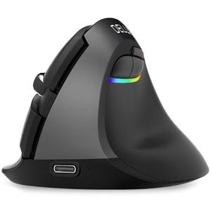 Delux M618 Mini Silent Ergonomic Vertical Mouse เมาส์แนวตั้ง เสียงเงียบ