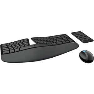 Microsoft Sculpt Ergonomic ชุดเมาส์และคีย์บอร์ดไร้สาย ดีไซน์ตามหลักสรีรศาสตร์
