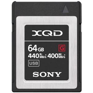 Sony XQD Card G Series ความเร็วการอ่าน 440 MB/s และเขียน 400 MB/s