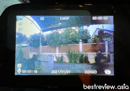 ภาพจากกล้องกระจกมองหลัง รุ่น Dengo Protector S2