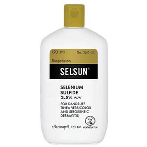 selsun selenium sulfide 2.5 เซลซั่นแชมพูสระผม ลดการคันหนังศีรษะ