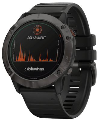 Garmin fēnix 6X Pro Solar นาฬิกามัลติสปอร์ต ระบบ GPS