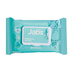 Jabs Mineral Wipes ทิชชู่เปียกสูตรน้ำแร่ธรรมชาติ