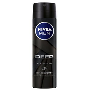 ผลิตภัณฑ์ลดเหงื่อและระงับกลิ่นกาย NIVEA MEN Spray Deep Black