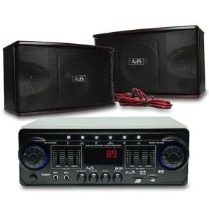 แอมป์ขยายเสียง SONAR 80W RMS รุ่น AV-757 มาพร้อมตู้ลำโพงคู่ Ads รุ่น KS-351