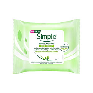 Simple คลีนซิ่ง เฟเชียล ไวพส์