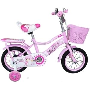 Zuotu G-1 จักรยานเด็กผู้หญิง ลายการ์ตูนน่ารัก 16 นิ้ว