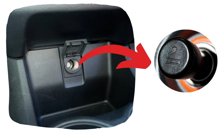 ช่องเสียบบุหรี่ รถยนต์ USB เชื่อมต่อ