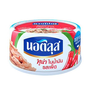 ปลากระป๋องตรานอติลุส ทูน่าในน้ำมันรสเผ็ด