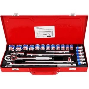 EURO KING TOOLS ชุดเครื่องมือ ชุดบล็อก 1/2" 24 ชิ้น