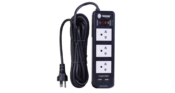 Toshino ปลั๊กไฟ มอก. รุ่น BVC315USB-5M