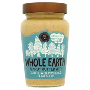 Whole Earth เนยถั่วบดละเอียด ไม่เพิ่มน้ำตาล