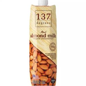 137 Degrees Almond Milk Unsweetened 1000 ml.