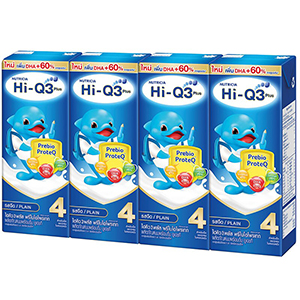 นม Hi-Q Explorer UHT ไฮคิว เอกซ์พลอเรอร์ พรีไบโอโพรเทก สูตร 4 ยูเอชที รสจืด