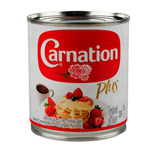 Carnation คาร์เนชั่น ครีมเทียมข้นหวานชนิดพร่องไขมัน