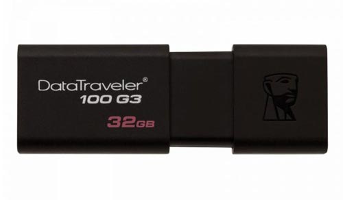 Kingston DataTraveler แฟลชไดร์ฟ USB 3.1 64GB (DT100G3)