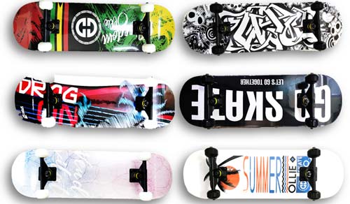 Zanlaza Skateboard สเก็ตบอร์ด ผลิตจากไม้เมเปิ้ล เกรด A รุ่น Z-393