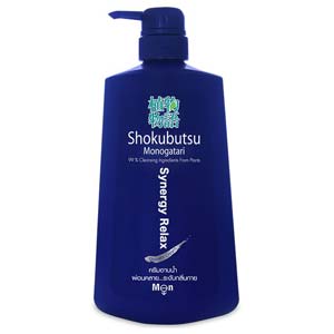 ครีมอาบน้ำสำหรับผู้ชาย SHOKUBUTSU For Men Synergy Relax