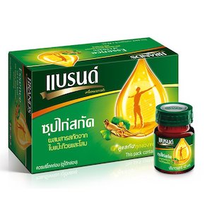 แบรนด์ ซุปไก่สกัด ผสมสารสกัดจากใบแปะก๊วยและโสม