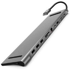 Baseus Enjoyment Series Type-C HUB Adapter อุปกรณ์เชื่อมต่อ 10 in1 รุ่น CATSX-F0G
