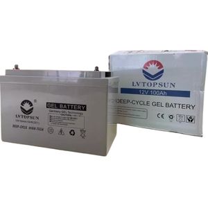 LVTOPSUN Gel Battery Deep cycle แบตเตอรี่โซล่าเซลล์ 12V 100Ah รุ่น 6-CNFJ-100AH