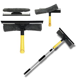 SmileArm ไม้เช็ดกระจก ผ้าไมโครไฟเบอร์และยางรีดน้ำ รุ่น SM016