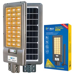 XML-Solar โคมไฟถนนโซล่าเซลล์ 300W รุ่น XML-SL300Vmax-2020