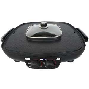 OTTO กระทะสุกี้บาร์บีคิว เตาปิ้งย่างไฟฟ้า รุ่น GR-175A (สีดำ)