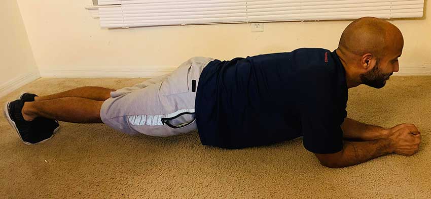 ท่าออกกำลังกายลดหน้าท้อง - Plank