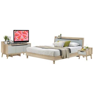 SB Design Square KONCEPT FURNITURE ชุดห้องนอน Backus ขนาด 5 ฟุต