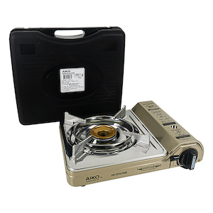 AIKO เตาแก๊สปิคนิค ระบบการตัดแก๊ส 2 ชั้น รุ่น AK-200S พร้อมกระเป๋าเก็บ