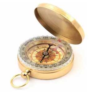 Crvid เข็มทิศ สีทองสุดคลาสสิค Classic Compass