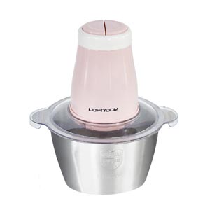 Loftydom เครื่องบดเนื้อไฟฟ้า เครื่องบดสับอเนกประสงค์ โถสแตนเลส ขนาด 2 ลิตร