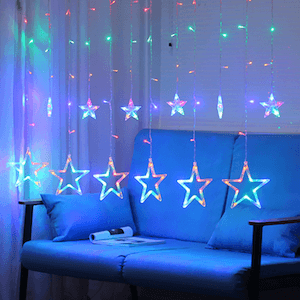 ไฟประดับตกแต่งปีใหม่ ไฟกะพริบ LED รูปดาวขนาดใหญ่