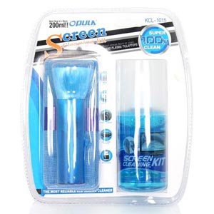 OPULA Cleaning Kit for LCD Screens น้ำยาทำความสะอาด พร้อมผ้าชามัวร์ แปรงปัดฝุ่น KCL-1015