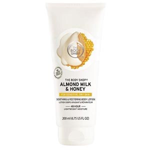 โลชั่นบำรุงผิวกาย THE BODY SHOP ALMOND MILK & HONEY SOOTHING AND RESTORING BODY LOTION