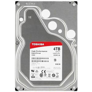 TOSHIBA X300 4TB ฮาร์ดดิสก์ 3.5 นิ้ว สำหรับเล่นเกม รุ่น HDWE140