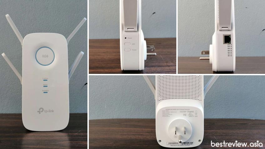ดีไซน์การออกแบบของ TP-Link RE650 AC2600 Wi-Fi Range Extender