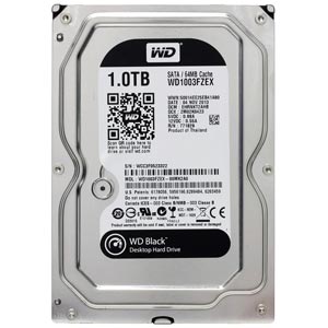 WD Black 1TB Performance Desktop ฮาร์ดดิสสำหรับเล่นเกม 3.5 นิ้ว รุ่น WD1003FZEX
