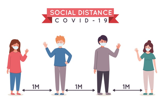 social distancing การเว้นระยะห่างจากสังคม