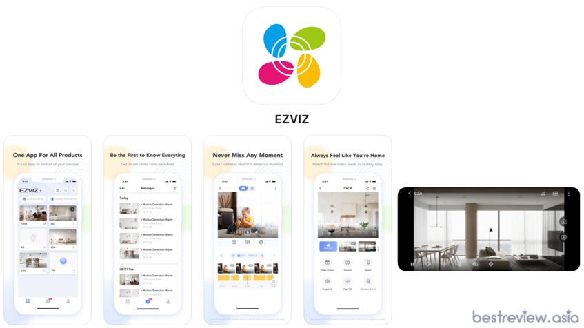 ดาวน์โหลดแอปพลิเคชัน Ezviz