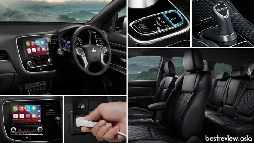 ดีไซน์การออกแบบภายในห้องโดยสาร Mitsubishi Outlander PHEV