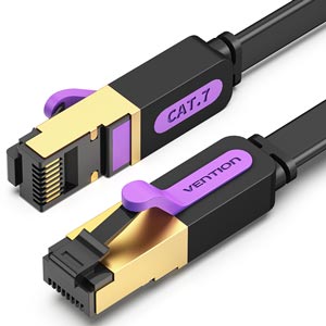 Vention Ethernet CAT7 RJ45 สายอินเทอร์เน็ต สายแลน แบบแบน รุ่น ICA