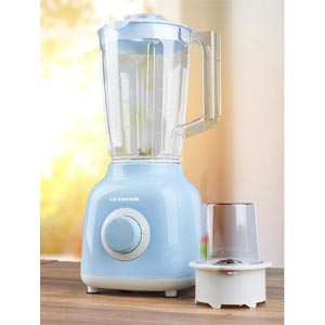 LE CUISSON 2 in 1 Blender เครื่องปั่นน้ำผักผลไม้ เครื่องปั่นและบดแห้งอเนกประสงค์ สีน้ำเงิน