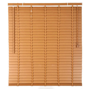 มู่ลี่ PVC HOME LIVING STYLE FAUX WOOD สีน้ำตาล