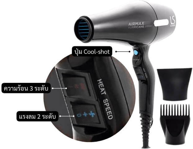 ไดร์เป่าผม Lesasha LS1187