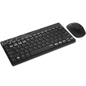 ชุดเมาส์และคีย์บอร์ดไร้สาย Rapoo 8000M Multi-mode Wireless Keyboard & Mouse