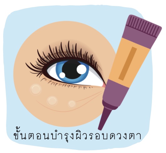 ขั้นตอนบำรุงผิวรอบดวงตา