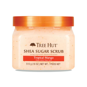 TREE HUT Shea Sugar Scrub Tropical Mango สครับน้ำตาลเม็ดละเอียด
