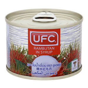 UFC ผลไม้กระป๋อง เงาะในน้ำเชื่อม
